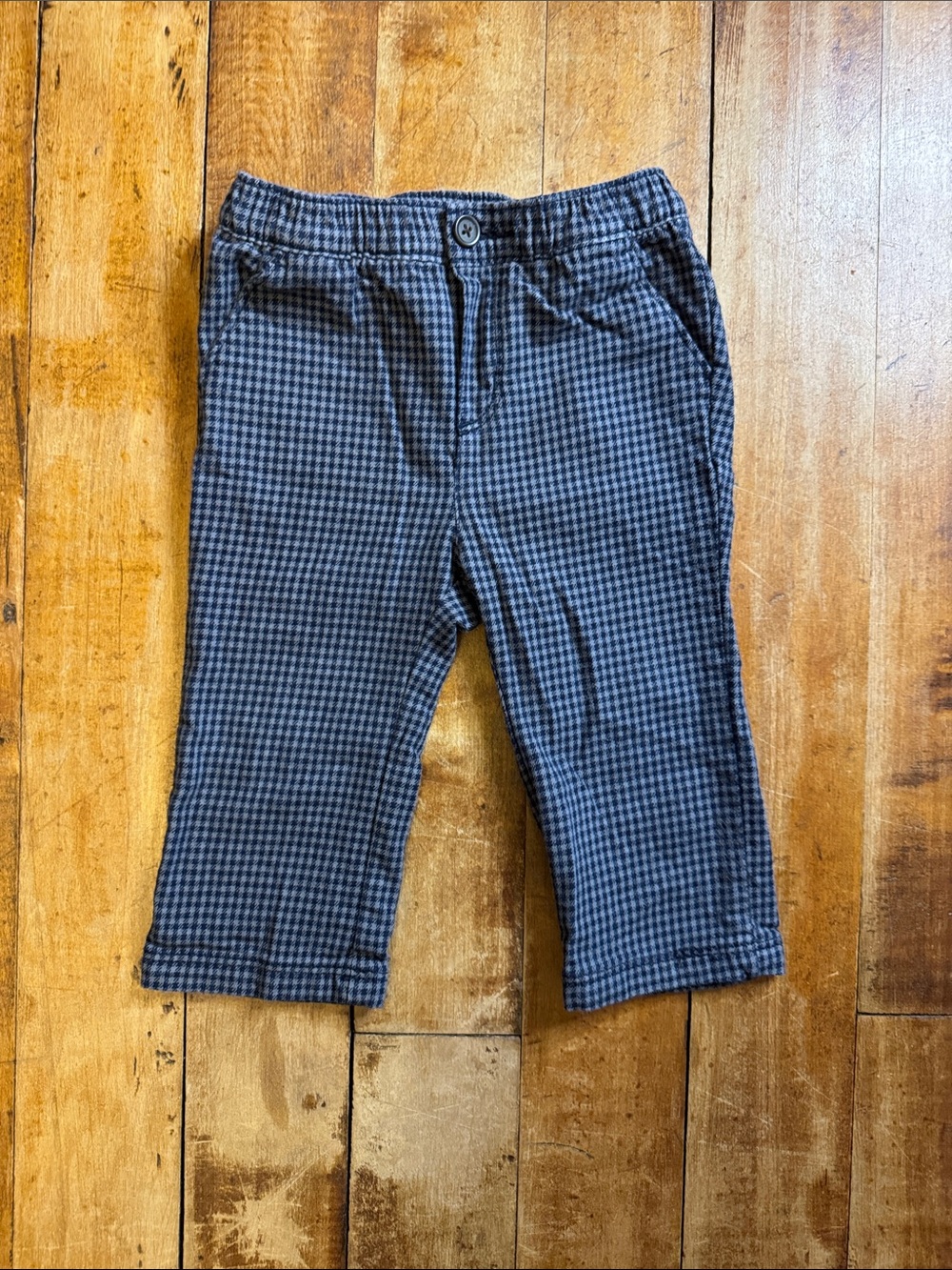 Old Navy pants size size 12 to 18 months Gray blue Houndstooth cotton fall